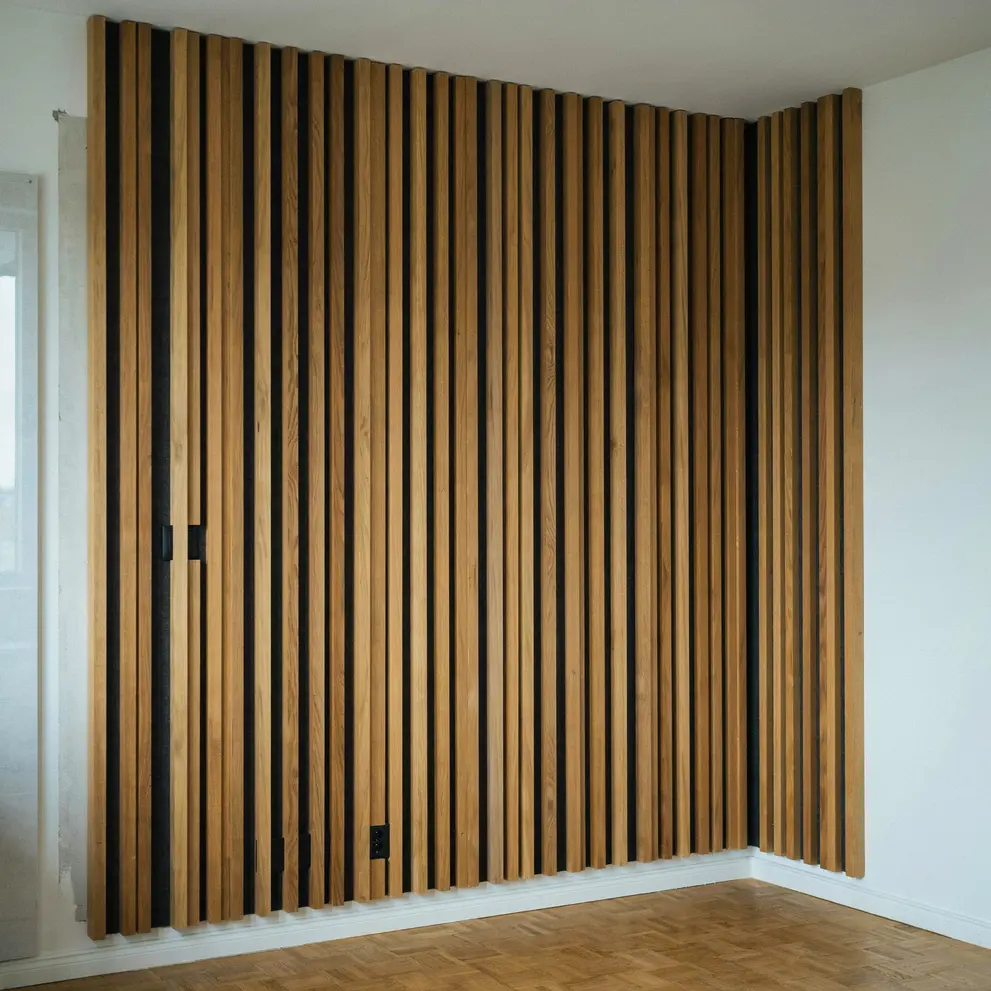 montera akustikpanel ribbvagg lamellvagg lund skane